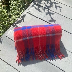 Red Wool Winter Scarf